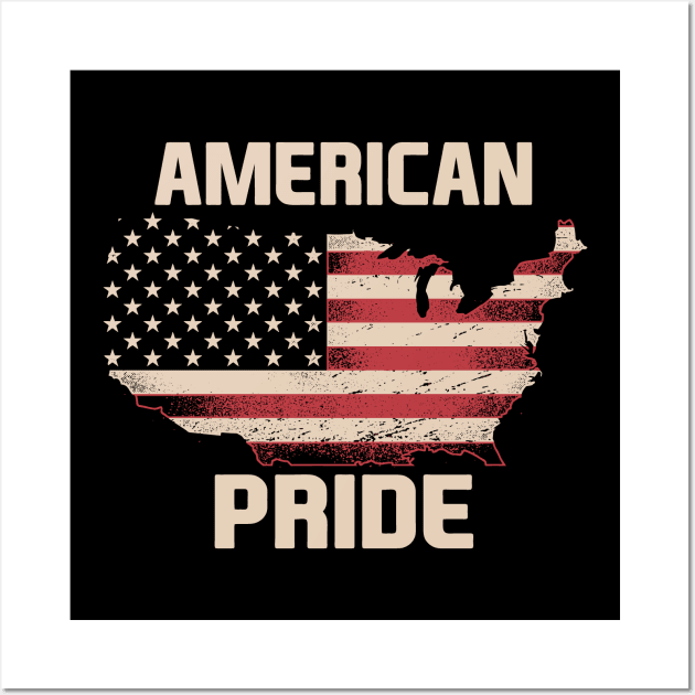 American Pride Wall Art by Tee-hub